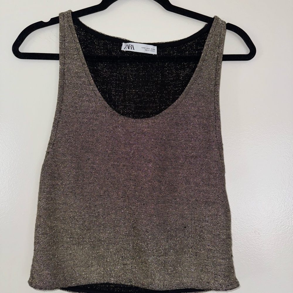 Zara Women's Metallic Tank Top